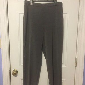 KIM ROGERS LADIES PANTS SIZE 14P ELASTIC WAIST Gra